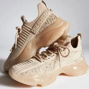 Steve Madden Beige Athletic Sneakers